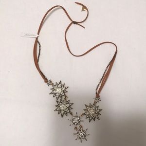 Starbursts Pave Statement Necklace - Clear